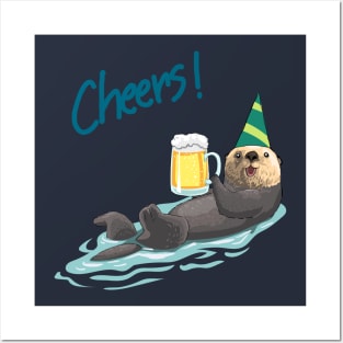 Otter Cheers Beer Posters and Art